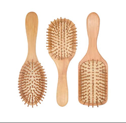 Hair brush bamboo