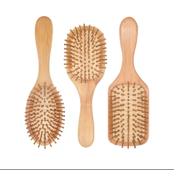 Hair brush bamboo