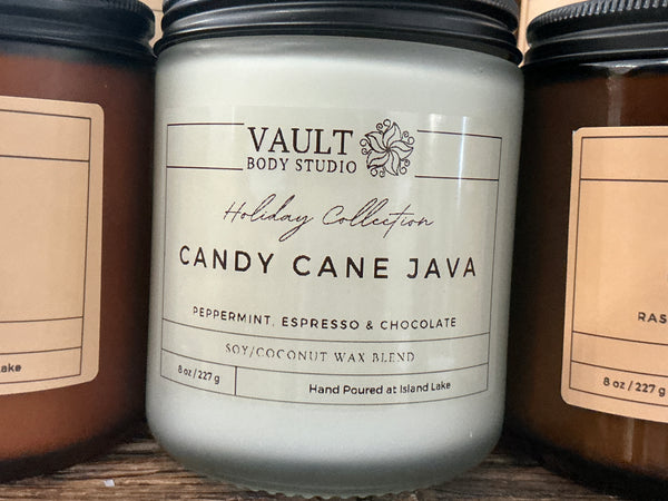 Java Candle Candy Cane Java Candle 8oz/227g – Vault Body Studio