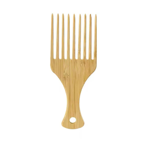Hair pick bamboo